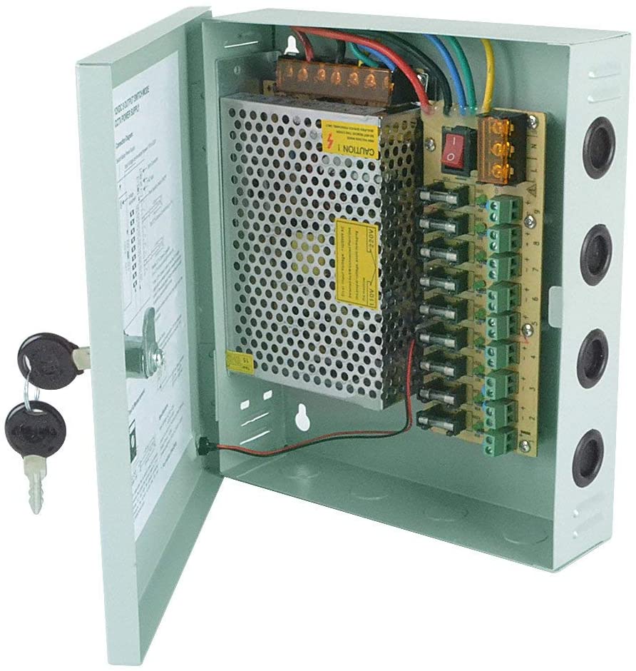 Bloc d'alimentation 16 channels 12V 20A au Maroc